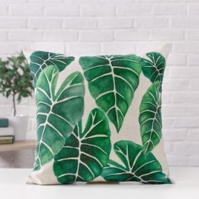 Boho dekor párnahuzat pálmalevél