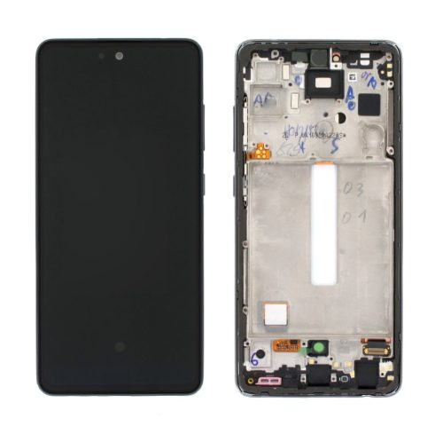 Samsung Galaxy A52s 5G (SM-A528B) komplett lcd kijlező érintőpanellel fekete GYári GH82-26863A