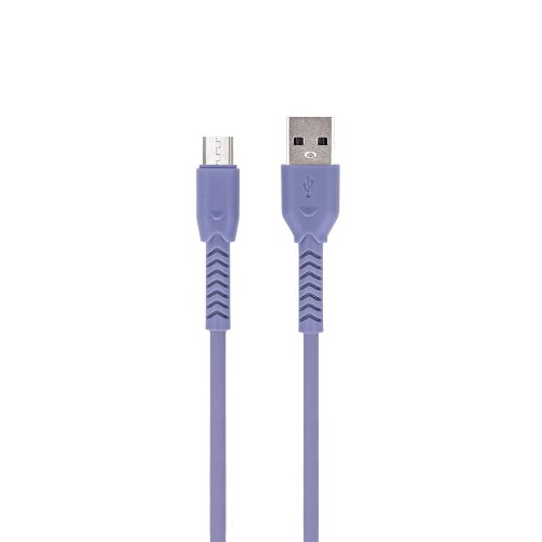 Maxlife MXUC-04 Micro USB adat- és töltőkábel 1,0m 3A lila