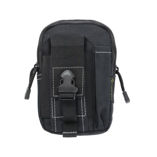 Univerzális övre akasztható telefontartó táska fekete