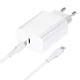 Forcell hálózati töltő utazáshoz Type C kábellel Type C 3A PD QC 4.0 25W