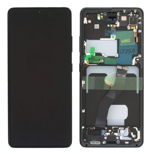 Samsung Galaxy S21 Ultra 5G (SM-G998B) komplett lcd kijelző érintőpanellel fekete