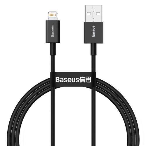Baseus Superior Series iPhone Lightning adat- és töltőkábel CALYS-A01 2,4A 1m fekete