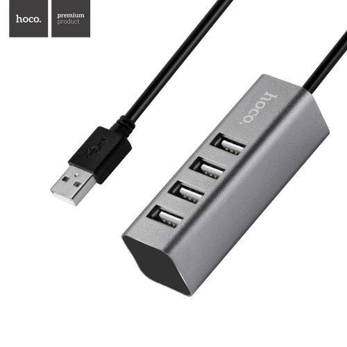 Hoco HB1 HUB adapter 4 x USB fekete
