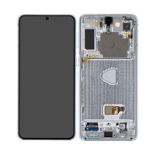 Samsung G996 Galaxy S21+ 5G komplett lcd kijelző érintőpanellel ezüst GH82-24554C