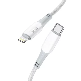   Hoco X70 Ferry Type C - iPhone Lightning adat- és töltőkábel PD 20W 1m fehér