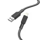 Hoco X69 Jaeger iPhone Lightning adat- és töltőkábel 2,4A 1m fekete/fehér