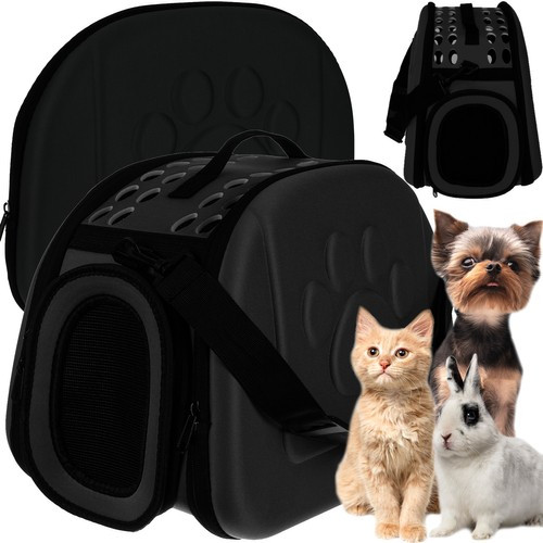 Kutya / macska hordozótáska - fekete