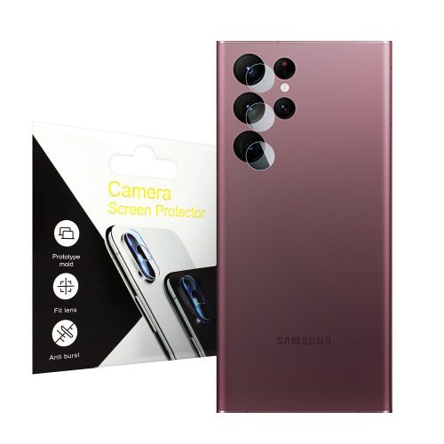 Samsung Galaxy S22 Ultra kamera lencse védő edzett üvegfólia