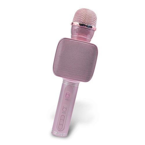 Forever BMS-400 vezeték nélküli mikrofon beépített Bluetooth hangszóróval rózsaszín