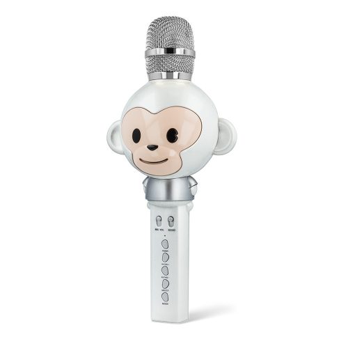Forever AMS-100 Animal vezeték nélküli mikrofon beépített Bluetooth hangszóróval fehér