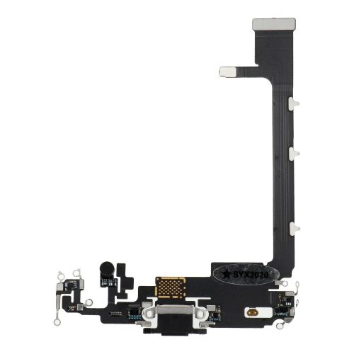 iPhone 11 Pro Max töltőcsatlakozó szalagkábel (flex) fekete