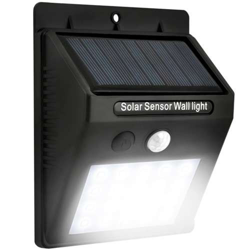 Napelemes fény 20 LED-es mozgásérzékelő kültéri lámpa