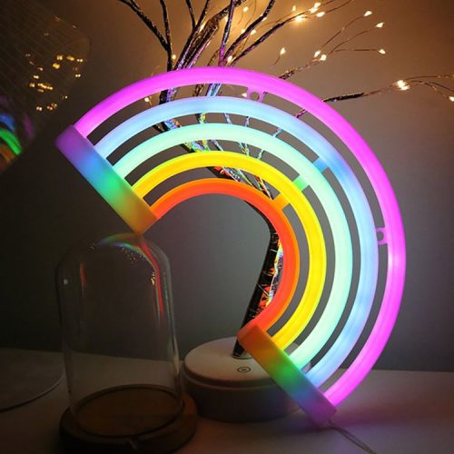 Dekoratív LED neon lámpa - szivárvány