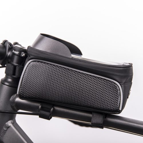 Vízálló kerékpáros telefontartó táska modell 2 fekete