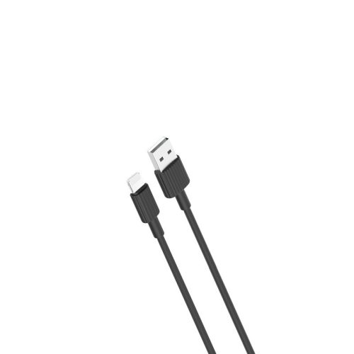 XO NB156 iPhone Lightning adat- és töltőkábel 1,0m 2,4A fekete