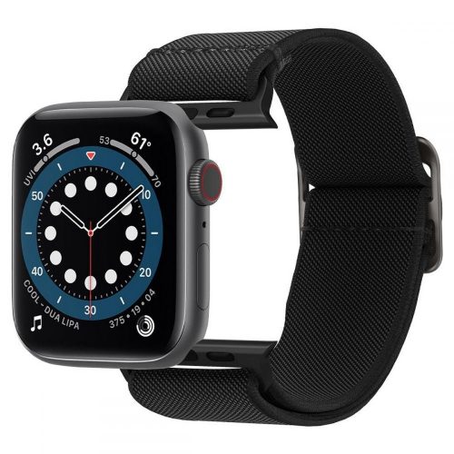 Apple Watch 2 / 3 / 4 / 5 / 6 / SE (42 / 44 mm) Spigen Fit Lite szíj fekete