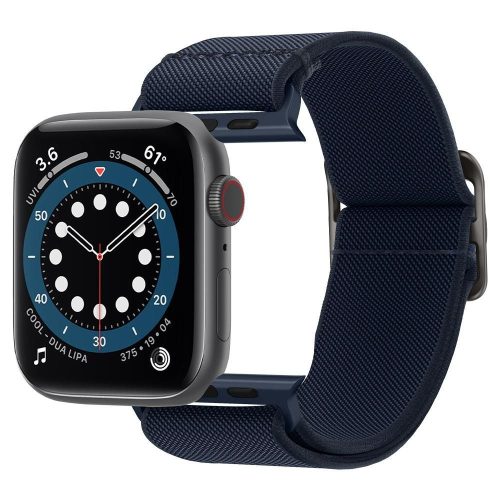 Apple Watch 4 / 5 / 6 / 7 / SE (42 / 44 / 45 mm) Spigen Fit Lite szíj kék
