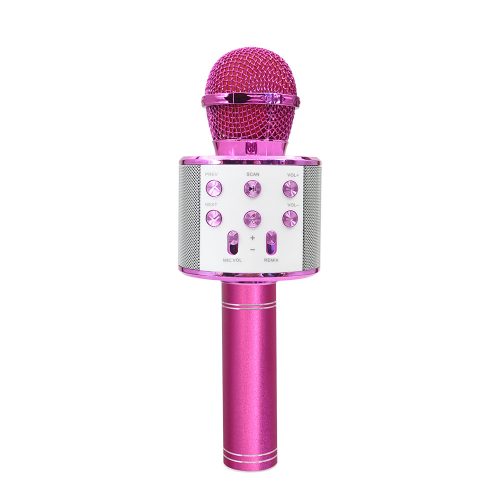 Mikrofon beépített vezeték nélküli Bluetooth hangszóróval Forever BMS-300 rózsaszín