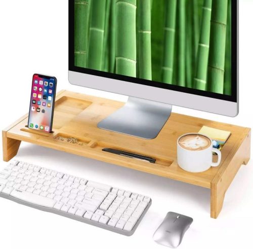 Monitor állvány - bambusz