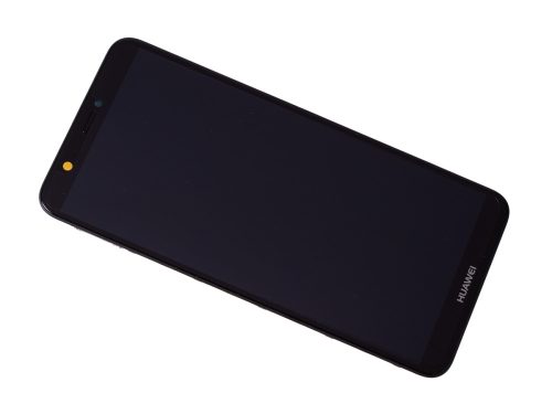 Huawei P Smart FIG-LX1/FIG-LA1 komplett LCD kijelzővédő érintőpanellel akkumulátorral fekete