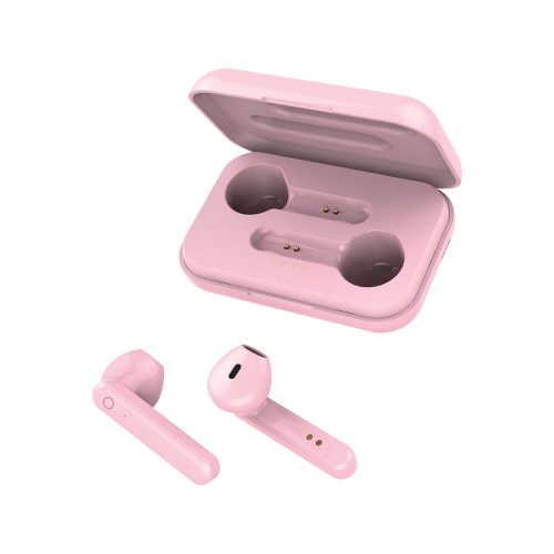 Forever TWE-110 vezeték nélküli Bluetooth fülhallgató rózsaszín