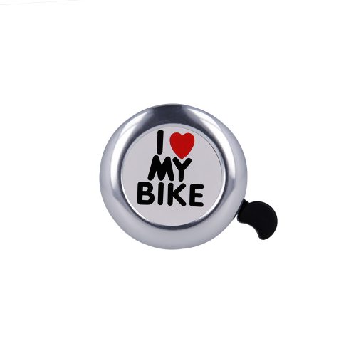 "I love my bike" biciklicsengő ezüst