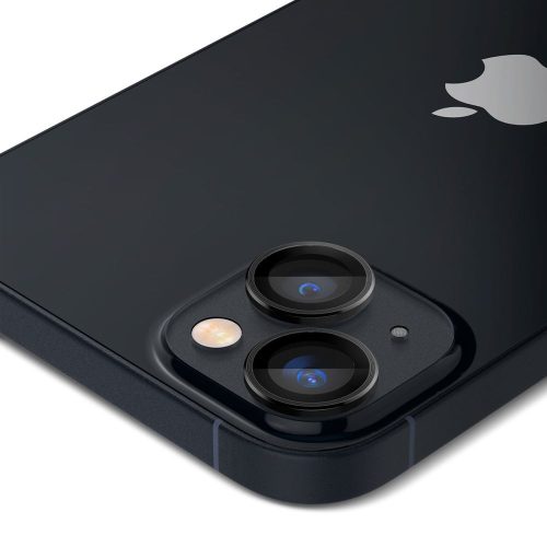 Spigen Glas.tR SLIM EZ Fit Optik Pro Apple iPhone 14 Plus Tempered kameravédő fólia, fekete (2db)
