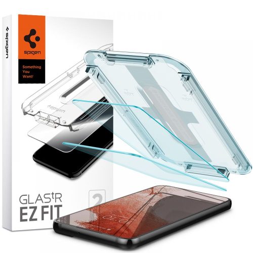 Spigen Glas.tR SLIM EZ Fit Samsung Galaxy S22+ Tempered kijelzővédő fólia (2db)