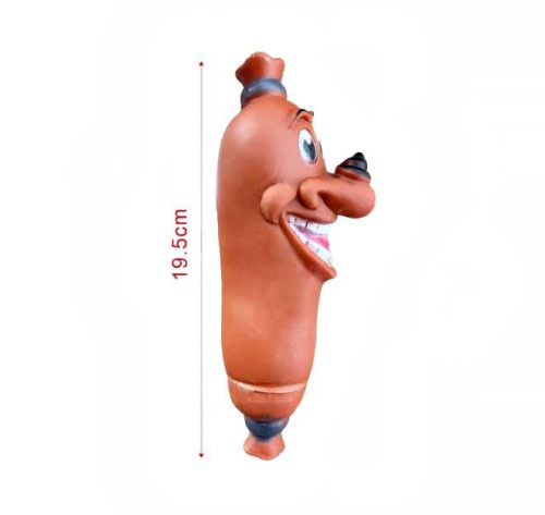 Fogápoló, rágcsálható kutyajáték - frankfurti virsli