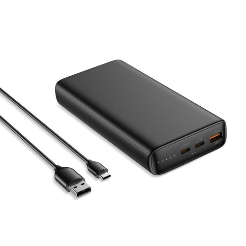 VEGER T100 -Power bank 20 000mAh LCD Quick Charge PD65W fekete (laptophoz is) (W2032C-100)