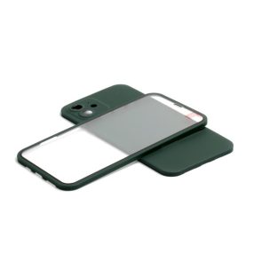 360 FULL BODY IPHONE 12 6.1 TPU TOK + ÜVEG FÓLIA Z&Ouml;LD