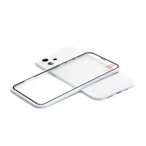 360 FULL BODY IPHONE 12 6.1 TPU TOK + ÜVEGFÓLIA FEHÉR