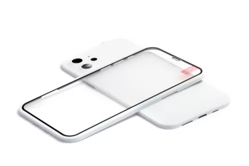 360 FULL BODY IPHONE 12 6.1 TPU TOK + ÜVEGFÓLIA FEHÉR