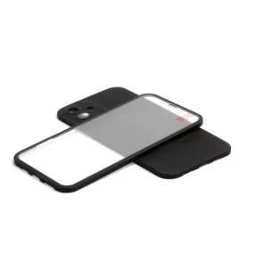 360 FULL BODY IPHONE 12 6.1 TPU TOK + ÜVEGFÓLIA FEKETE