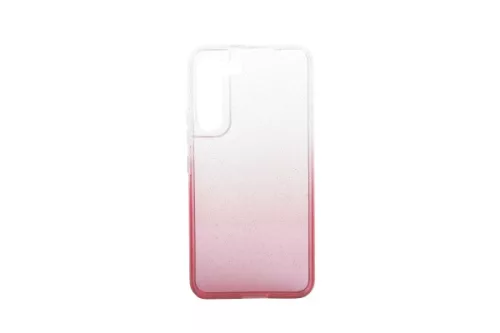 SZÍNÁTMENETES CSILLOGÓS TPU TOK SAMSUNG GALAXY S22 PLUS S906 PIROS