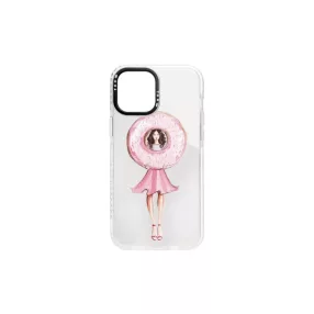 YOOUP IPHONE 11 PRO 5.8 MINTÁS TOK DONUT GIRL FEHÉR