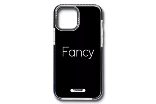 YOOUP IPHONE 12 MINI 5.4 MINTÁS TOK FANCY FEKETE