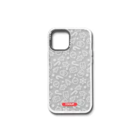   YOOUP IPHONE 12 MINI 5.4 MINTÁS TOK KARÁCSONYI MINTÁS FEHÉR