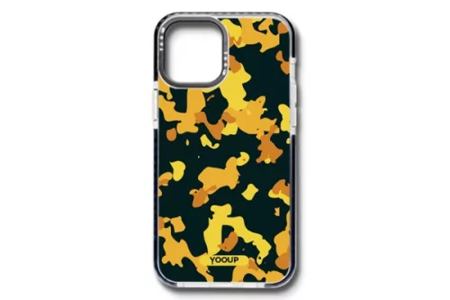 YOOUP IPHONE 12 MINI 5.4 MINTÁS TOK MILITARY SÁRGA FEKETE