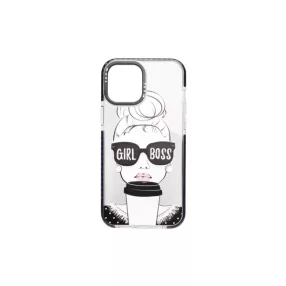 YOOUP IPHONE 12 PRO MAX 6.7 MINTÁS TOK GIRL FEKETE