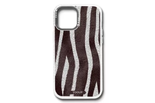 YOOUP IPHONE 13 6.1 MINTÁS TOK ZEBRA FEHÉR