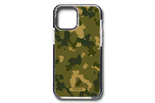 YOOUP IPHONE 13 MINI 5.4 MINTÁS TOK MILITARY BARNA FEKETE