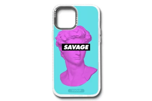 YOOUP IPHONE 13 MINI 5.4 MINTÁS TOK SAVAGE FEHÉR