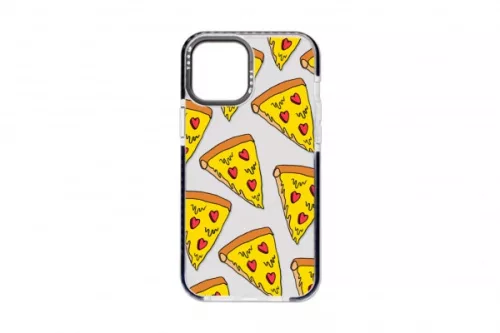 YOOUP IPHONE 14 PRO 6.1 MINTÁS TOK PIZZA FEKETE