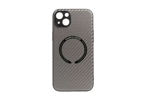 YOOUP MAGNETIC MINTÁS IPHONE 13 6.1 TPU TOK MAGSAFE-VEL CARBON SZÜRKE