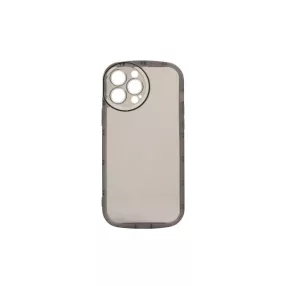 YOOUP ROUNDED TRANSPARENCY IPHONE 13 PRO 6.1 TPU TOK FEKETE