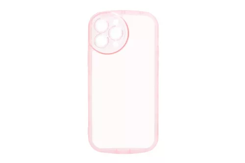 YOOUP ROUNDED TRANSPARENCY IPHONE 14 PRO MAX 6.7 TPU TOK PINK
