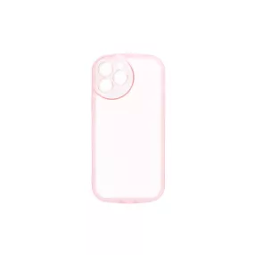 YOOUP ROUNDED TRANSPARENT IPHONE 12 6.1 TPU TOK PINK