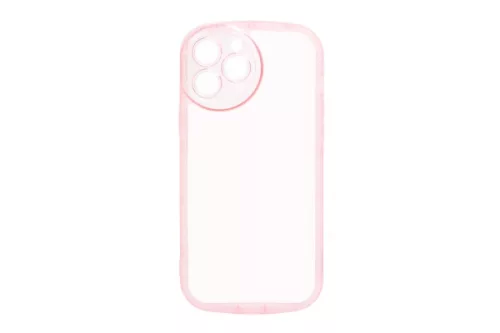 YOOUP ROUNDED TRANSPARENT IPHONE 12 6.1 TPU TOK PINK